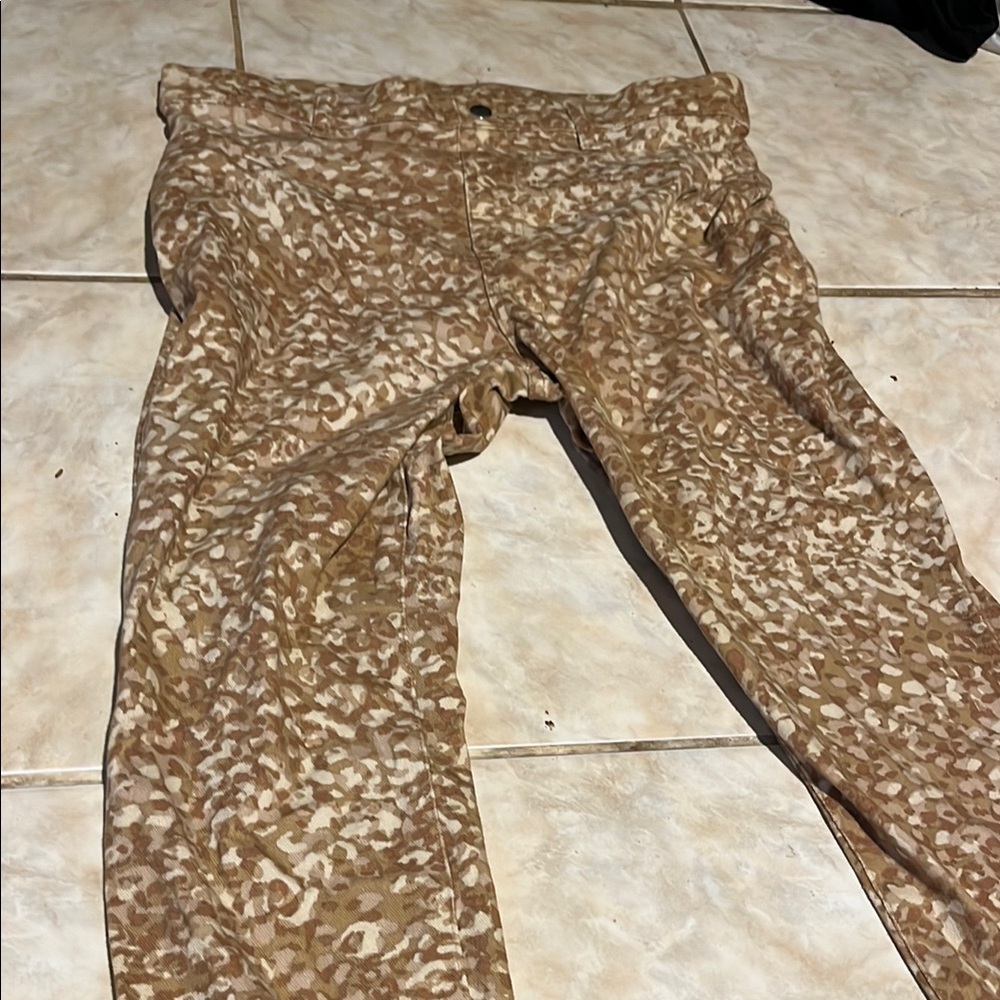 Leopard Print Tan Women's Jeans